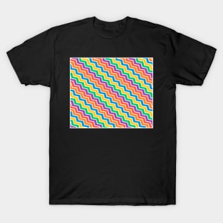 Cheerful Chevron Pattern T-Shirt